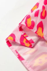 Light Leopard Print Balloon Sleeve Loose Blouse | Femstylo - Femstylo