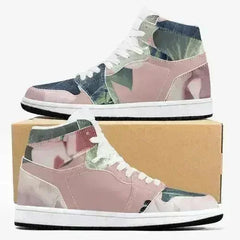 Jacki Easlick Floral Garden High-Top Leather Sneakers - Femstylo