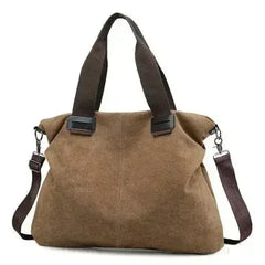 Casual Canvas Large Shoulder Bag For Young Women - Femstylo