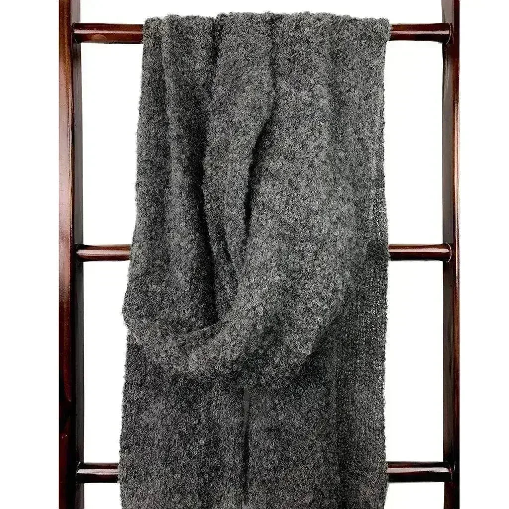 Charcoal Ultra Plush Alpaca Scarf - Femstylo