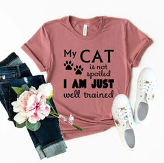 DT0175 My Cat Is Not Spoiled Shirt - Femstylo