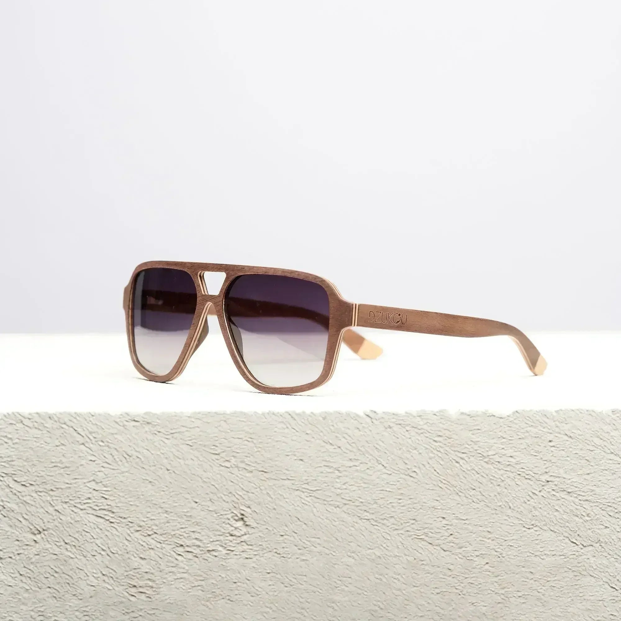 Oblique - Wooden Sunglasses for Men - Femstylo