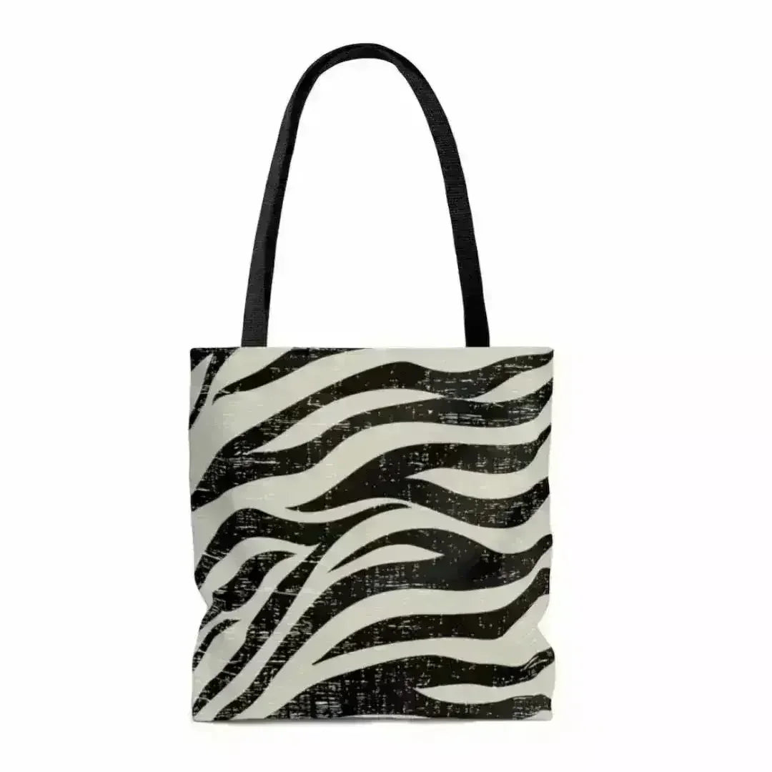 Double-Sided Zebra Print Beach Tote Bag - Medium | Femstylo - Femstylo