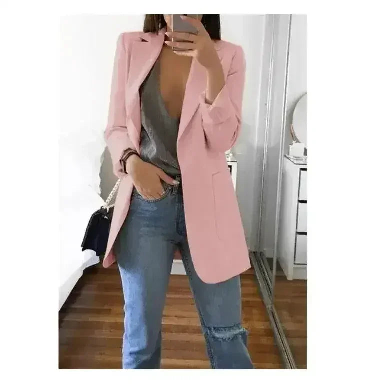 Autumn Women Casual Slim Blazers Suit Jacket Fashion Lady Office Suit - Femstylo