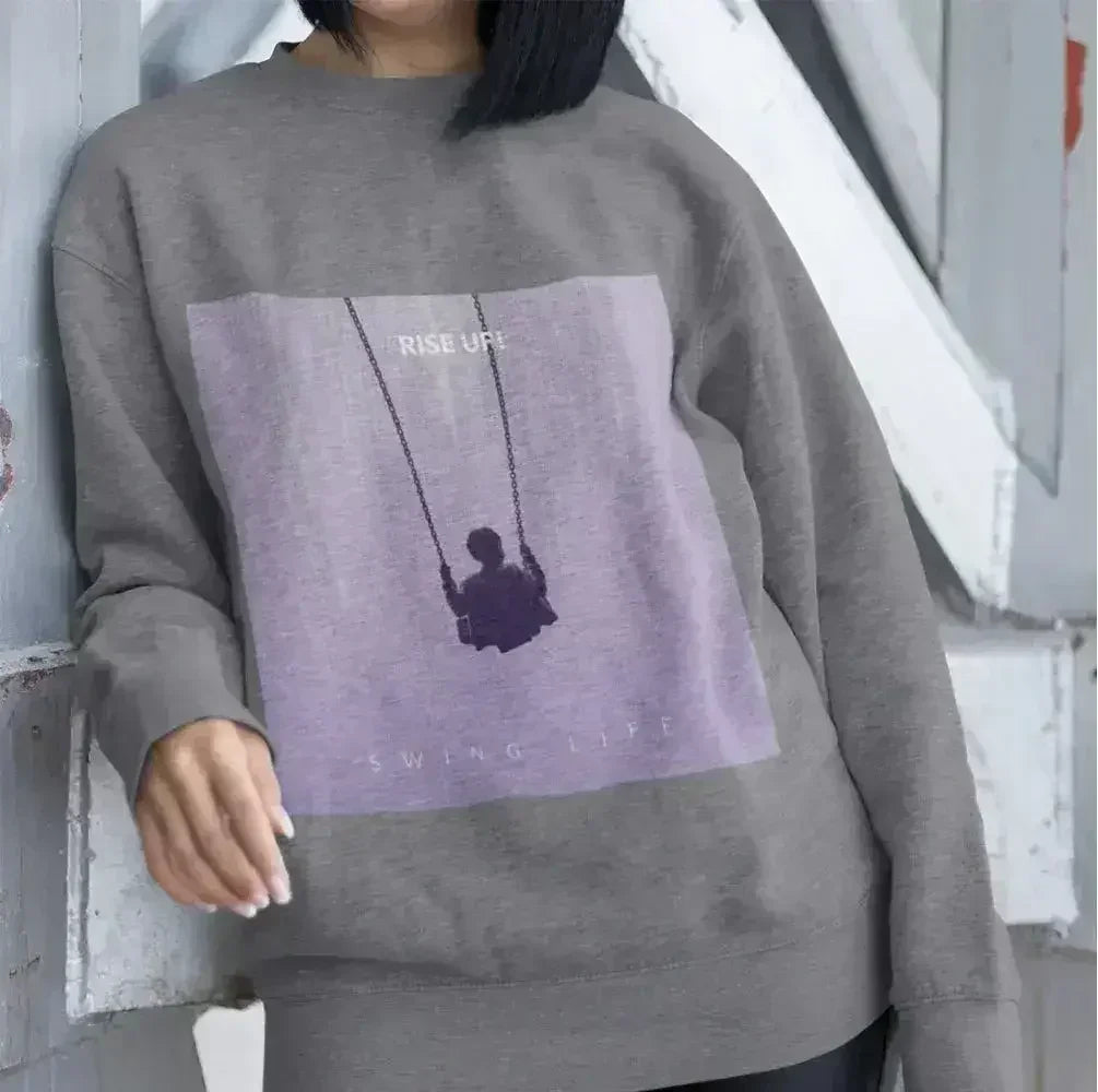 Purple Logo Sweatshirt - Soft Loose Fit Women's Top | Femstylo - Femstylo