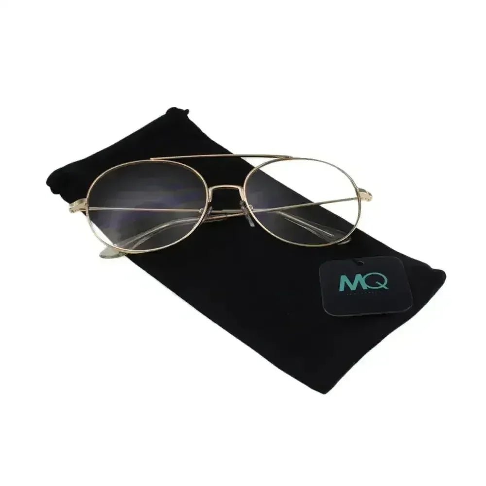 MQ Azumi Clear Lens Glasses in Gold / Clear - Femstylo