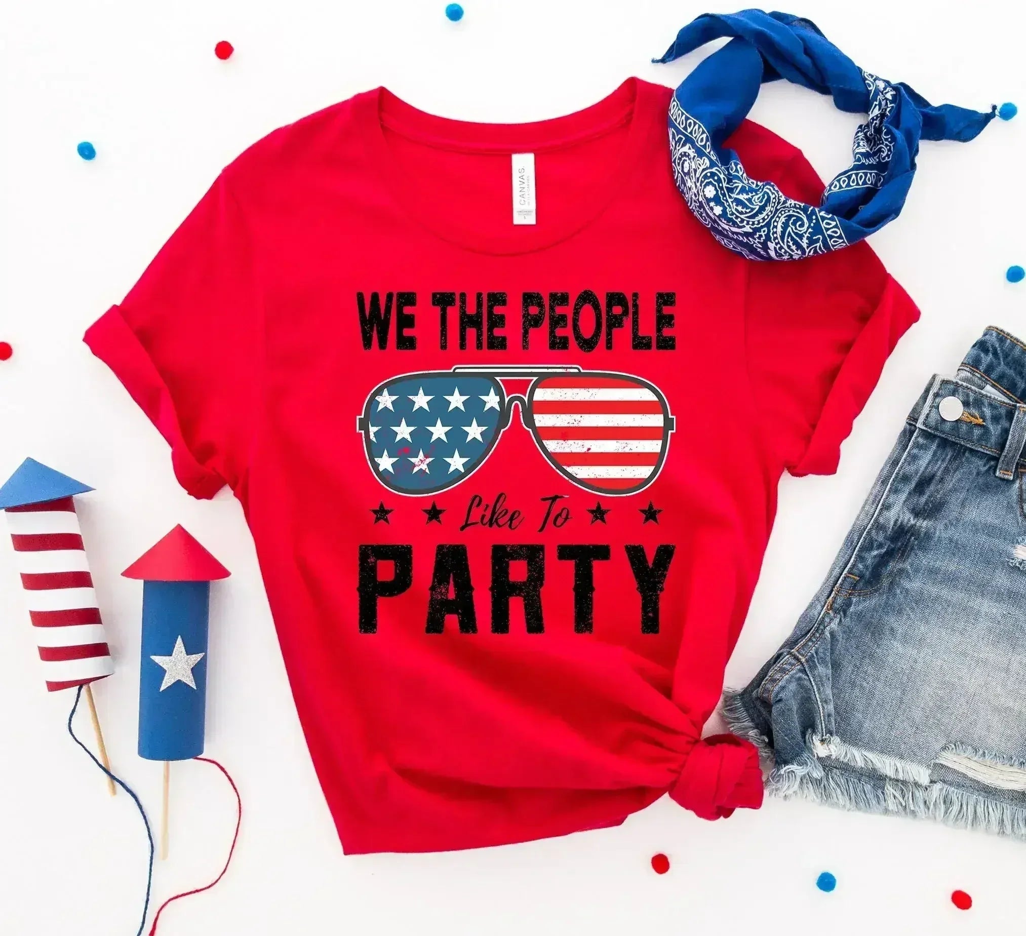 We the people like to party T-shirt - Femstylo