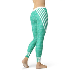 Turquoise Sports Leggings - Femstylo