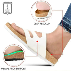 Aerothotic Celestis Women's Soft Footbed Strappy Slide Sandals - Femstylo