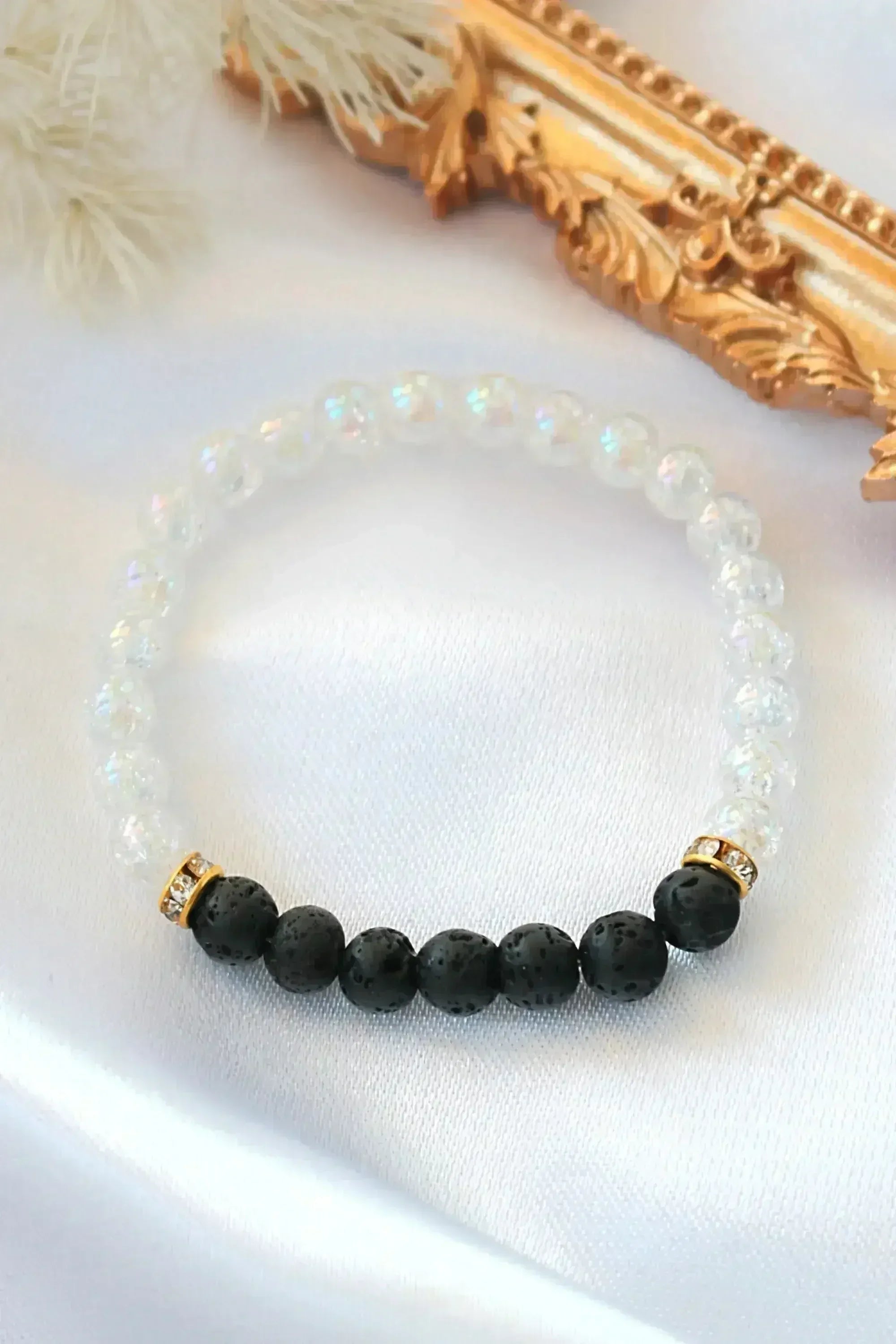 Aroma Diffuser Bracelet – Lava Stone Elastic Bracelet - Femstylo