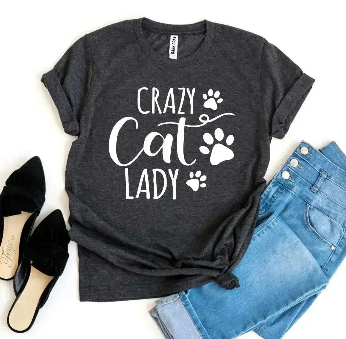 Crazy Cat Lady T-shirt - Femstylo