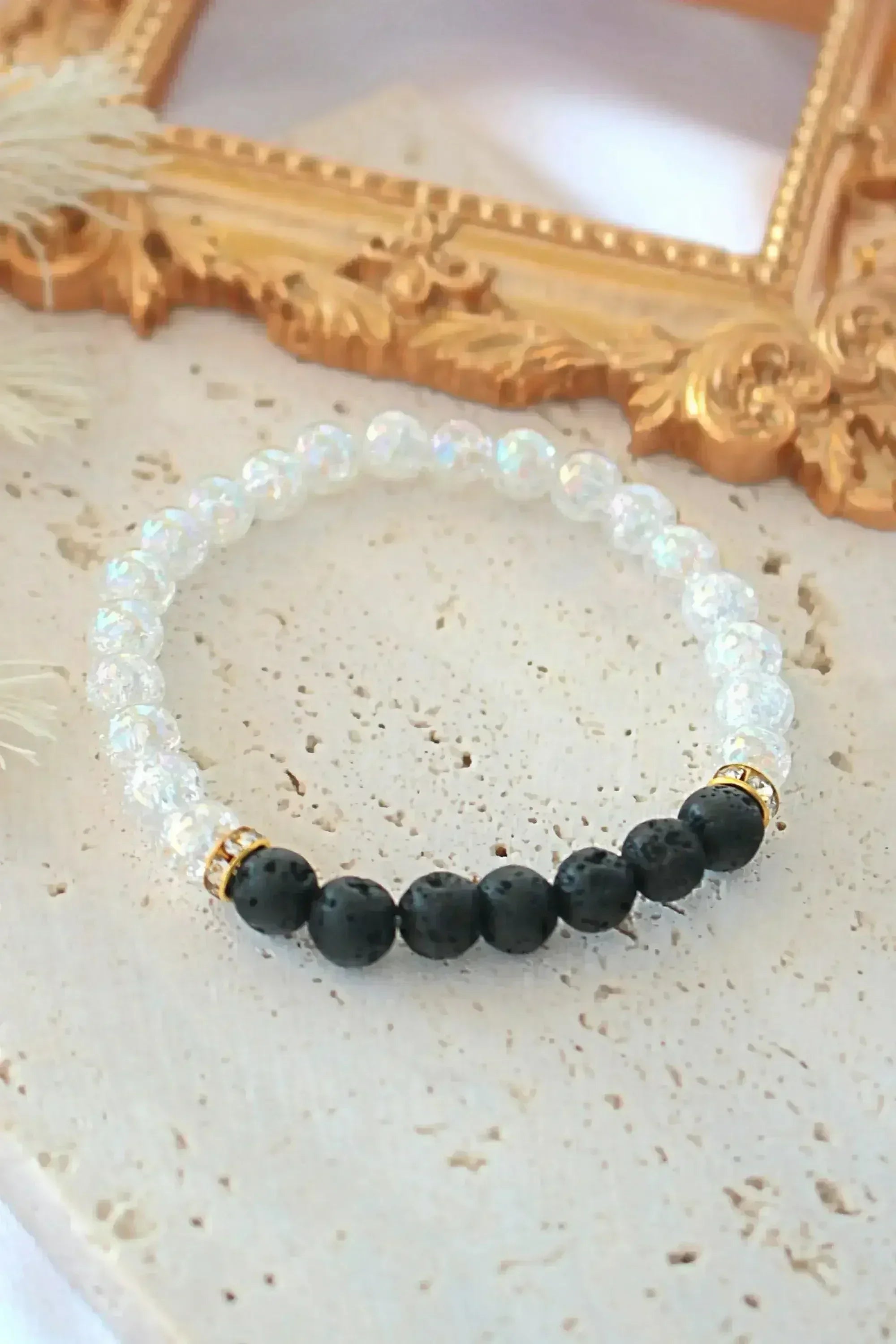Aroma Diffuser Bracelet – Lava Stone Elastic Bracelet - Femstylo