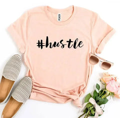 Hustle Printed Women T-Shirt | Premium Cotton | Bella Canvas - Femstylo