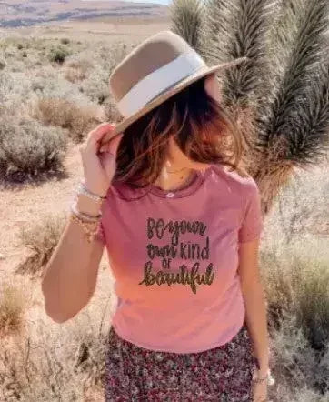 Be Your Own Kind of Beautiful Graphic Tee – Unisex Mauve Shirt - Femstylo