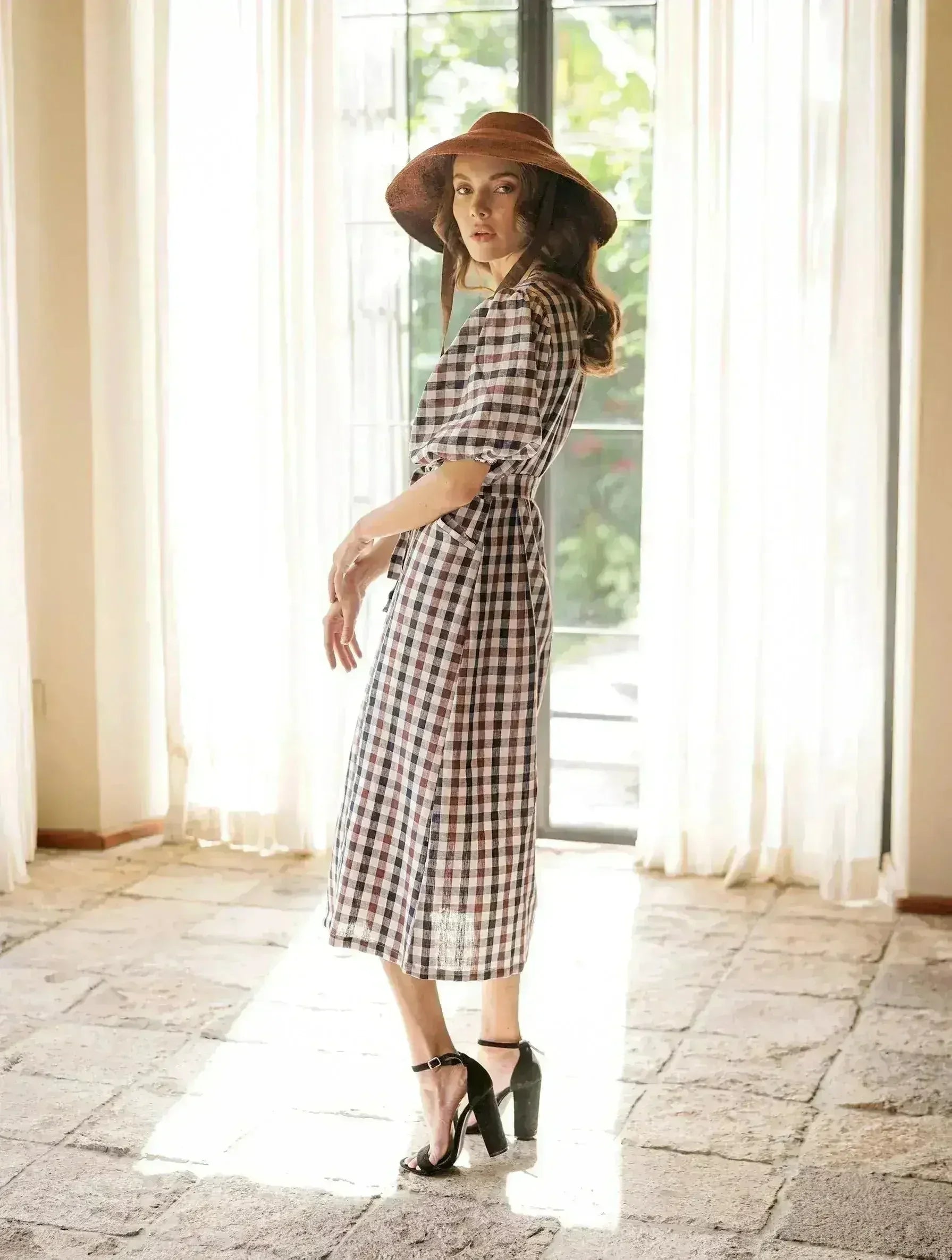 REIGN Jute Hat In Burnt Sienna - Femstylo