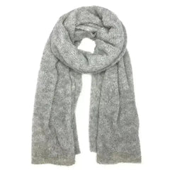 Gray Ultra Plush Alpaca Scarf - Femstylo