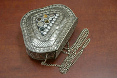 Handmade Gemstone Brass Metal Clutch Purse - Femstylo