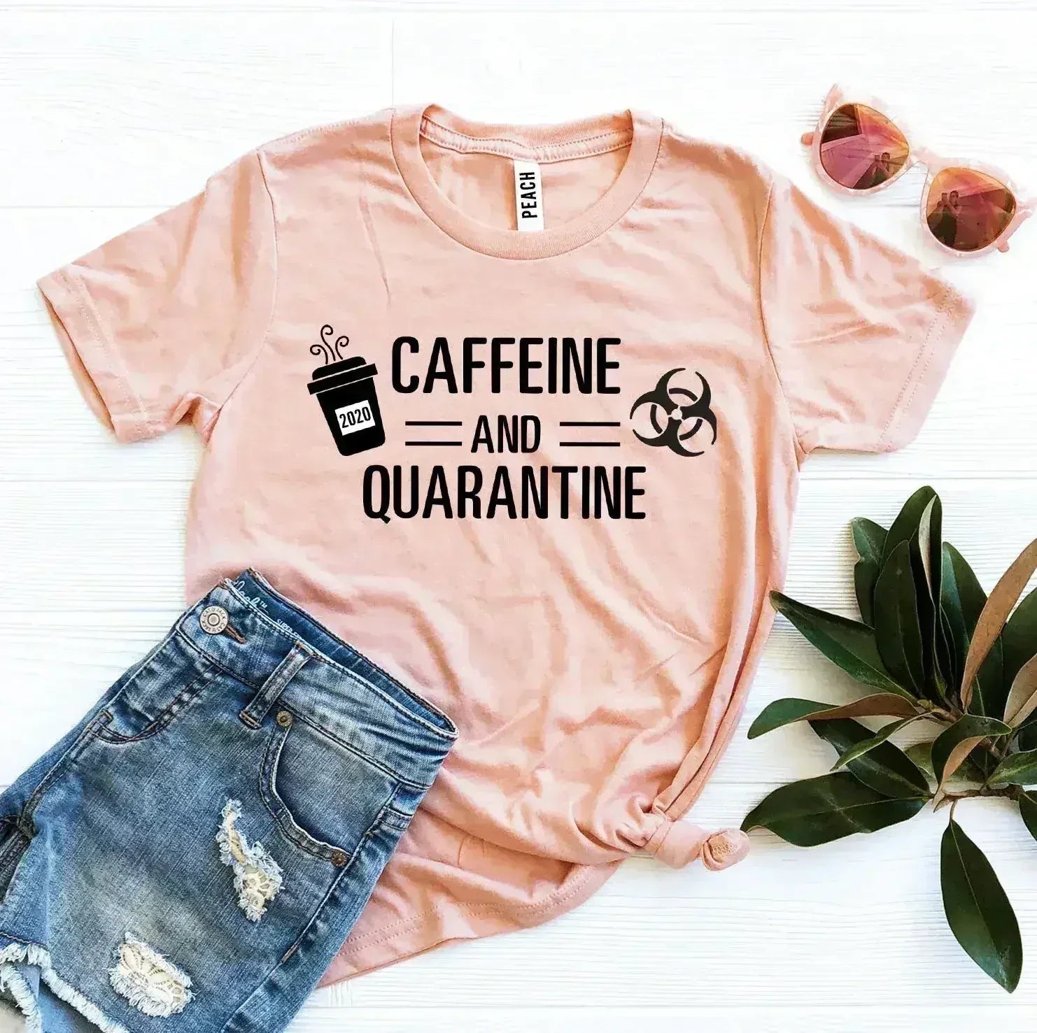 Caffeine & Quarantine T-shirt - Femstylo