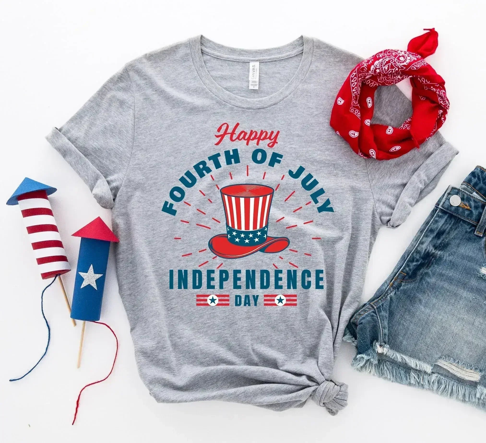 Happy Forth of July T-shirt - Femstylo