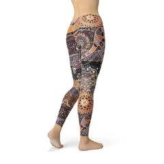 Womens Aboriginal Dreamtime Leggings - Femstylo