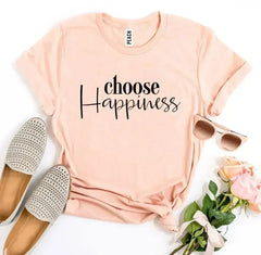 Choose Happiness T-shirt - Femstylo
