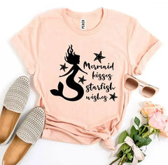 Mermaid Kisses Starfish Wishes T-shirt - Femstylo