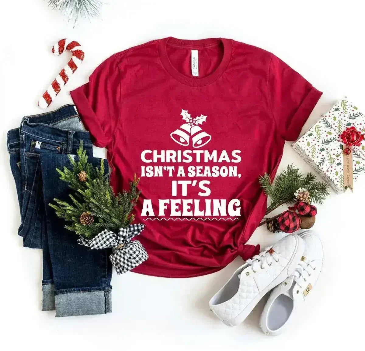 Christmas Is Not A Season Its A Feeling Shirt - Femstylo