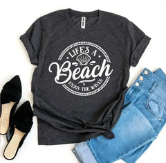 Life’s a Beach Enjoy The Waves T-shirt - Femstylo