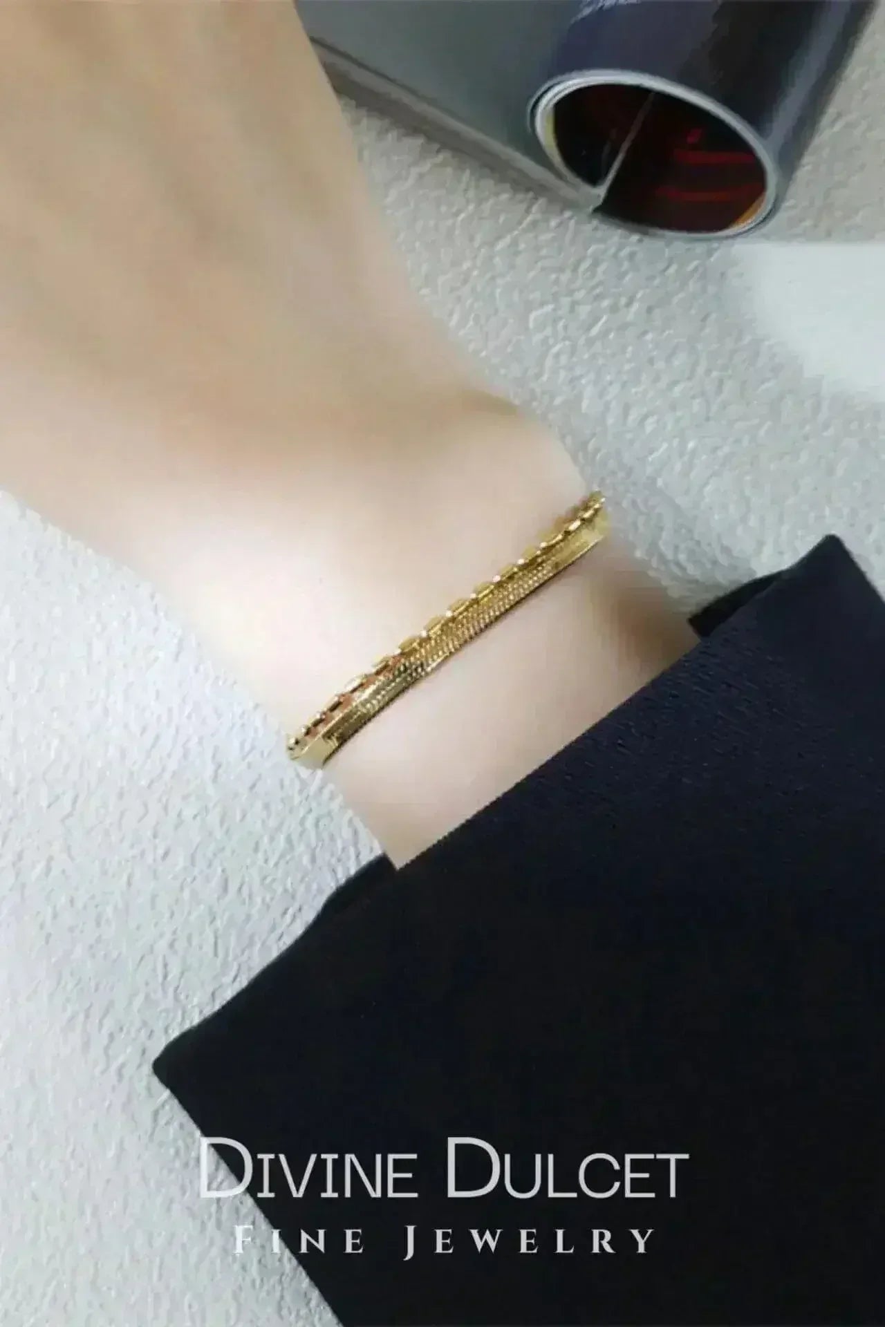 Flat Chain 18 Karats Two Layers Bracelet - Femstylo