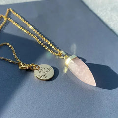 Glow Necklace - Crystal Quartz / Rose Quartz / Amethyst - Femstylo