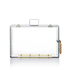 Transparent Acrylic Clear Clasp Clutch - Femstylo