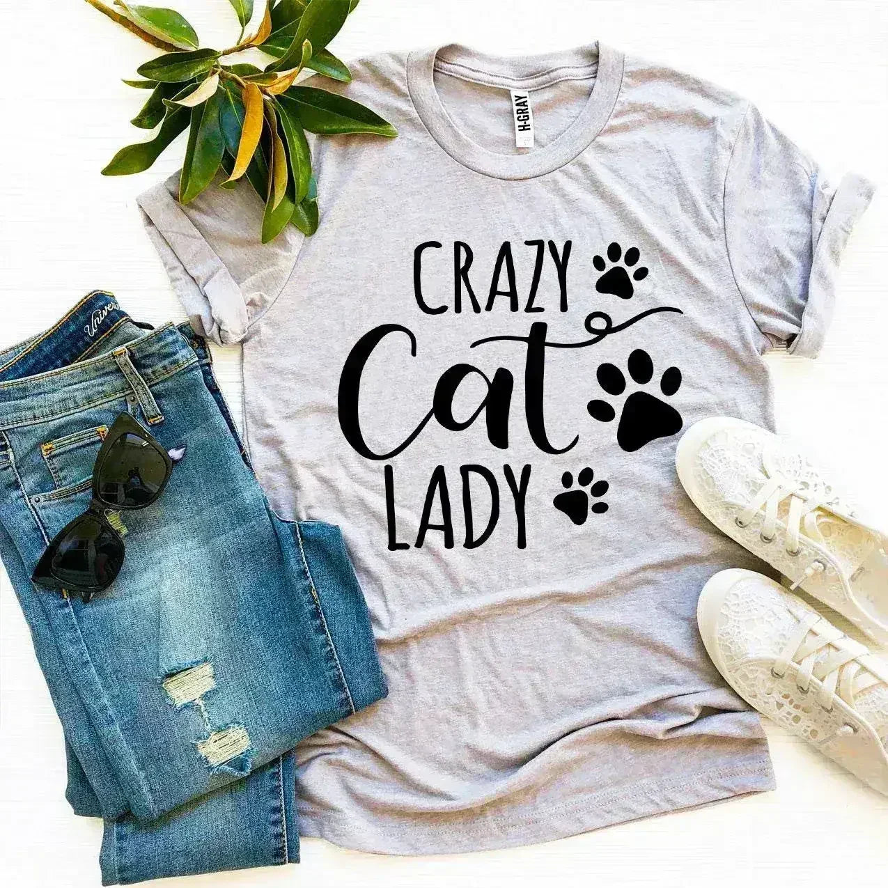 Crazy Cat Lady T-shirt - Femstylo