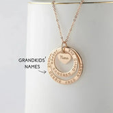 Grandma Jewelry, Grandmother Necklace with Names, Custom Grandma Gift - Femstylo