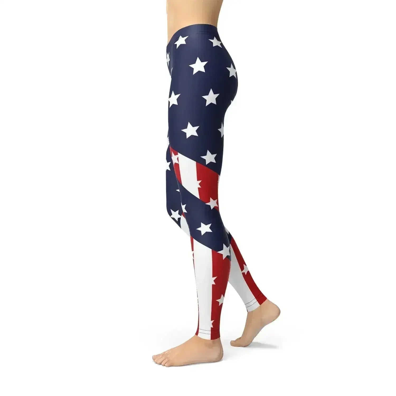 Womens American Flag Leggings - Femstylo