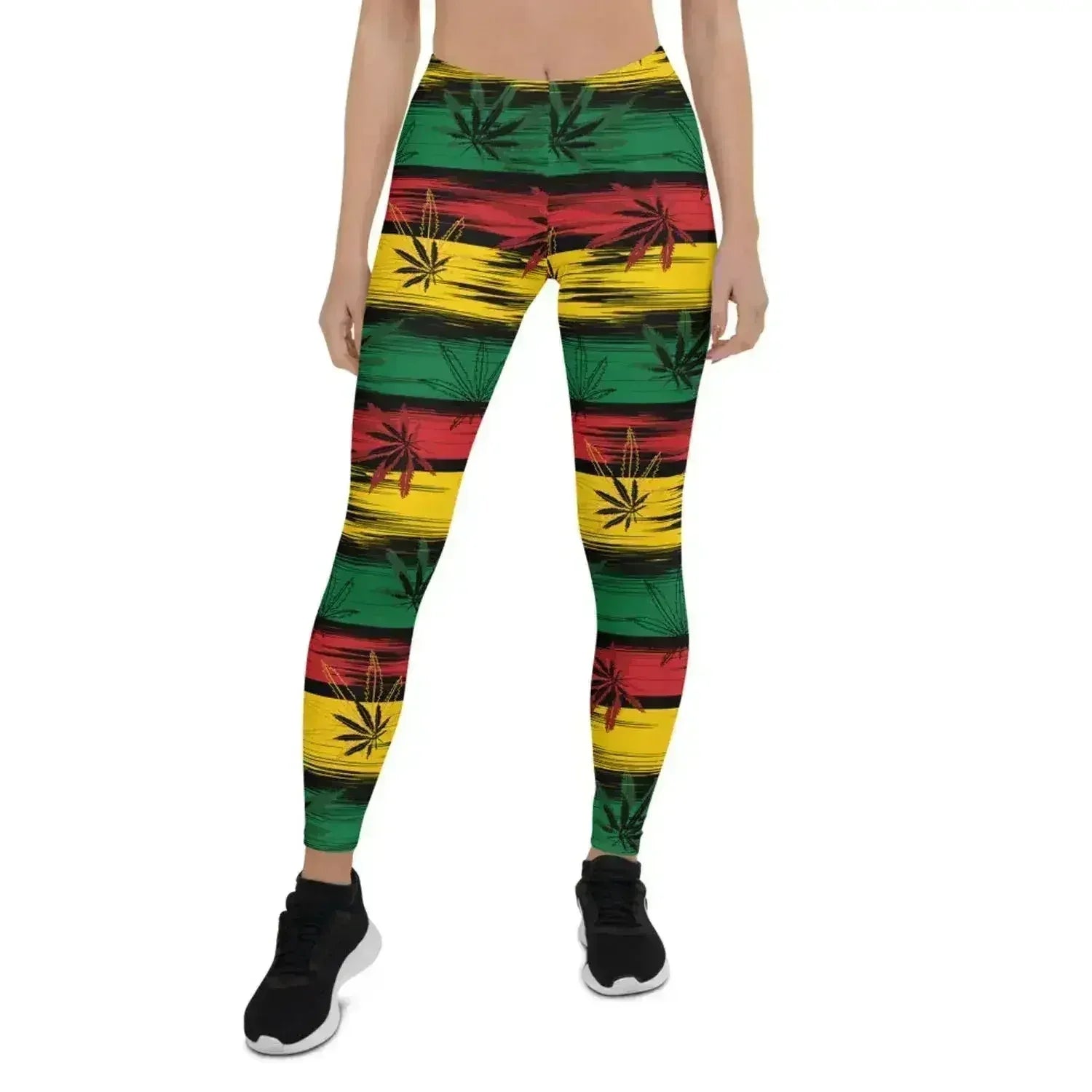 Womens Reggae and Cannabis Leggings - Femstylo