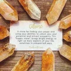 Rutilated Citrine & Quartz Bracelet – Chakra Healing Birthstone Jewelry - Femstylo