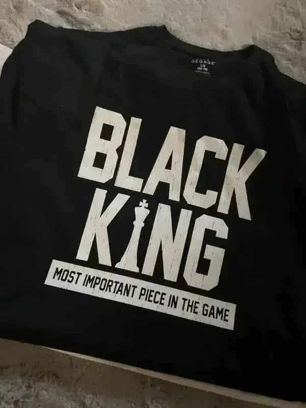 Black King Shirt | Premium Gildan Tee, 100% Cotton - Femstylo