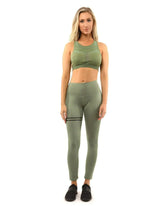 Huntington Set - Leggings & Sports Bra - Olive Green - Femstylo