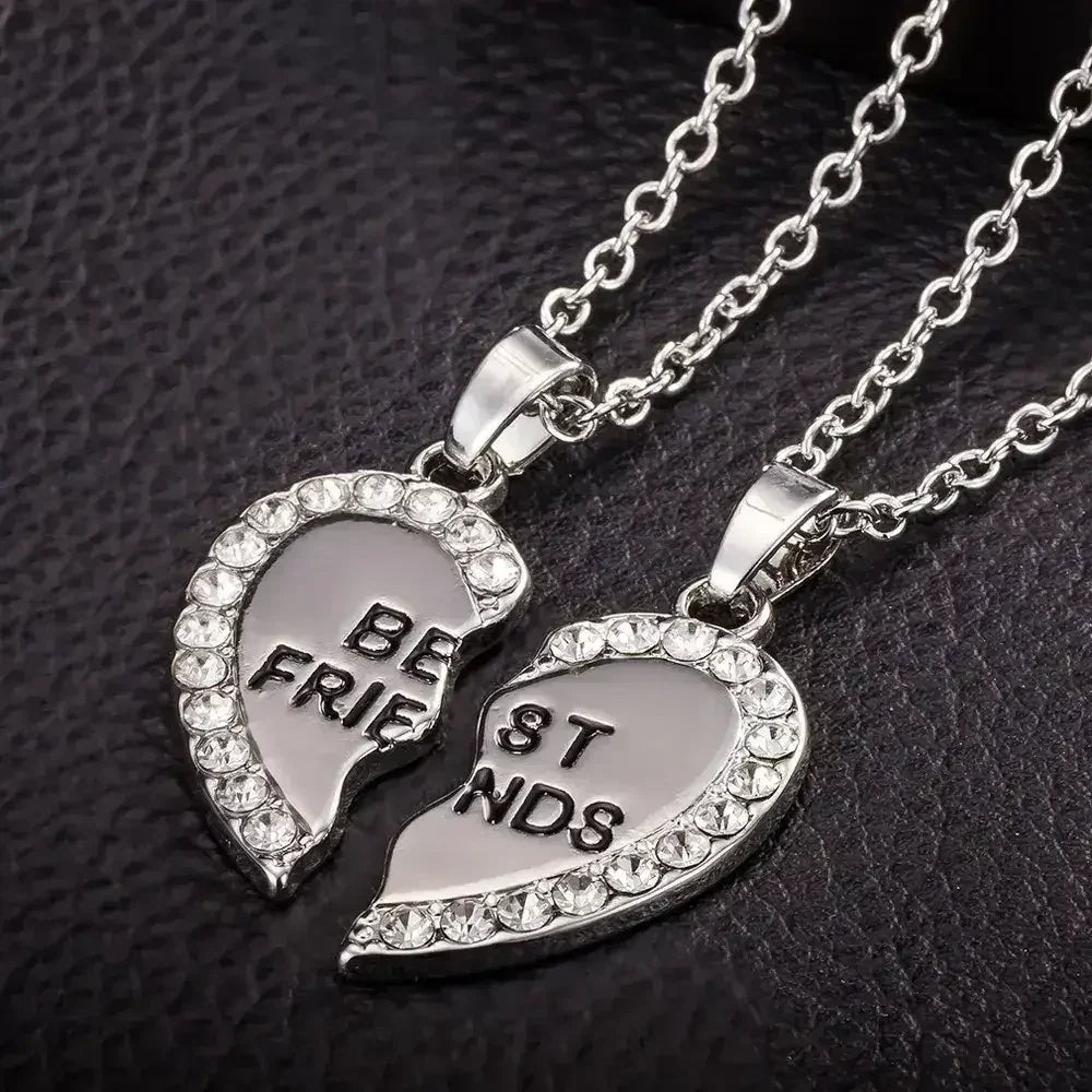 BondedHearts™ – Custom Couple Necklaces (Split Heart Set) - Femstylo