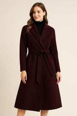 Autumn & Winter Temperament Korean Wool Coat for Women – Elegant &