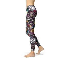 Womens Grunge Rock n Roll Leggings - Femstylo
