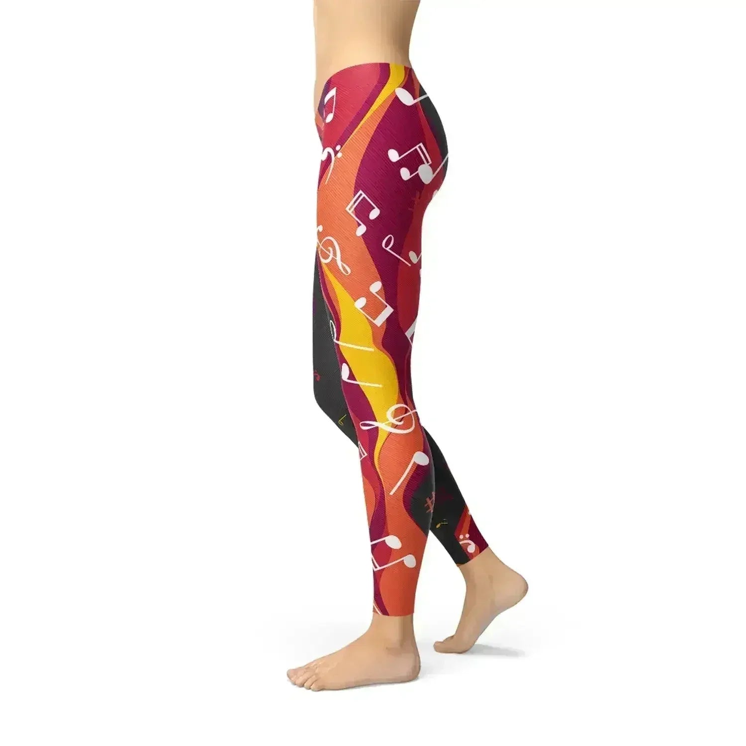 Guitar and Music Note Leggings - Femstylo