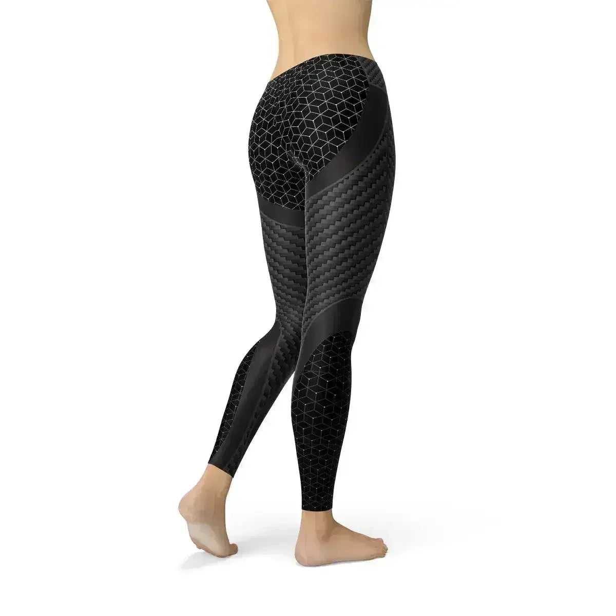 Womens Carbon Fiber Sports Leggings - Femstylo