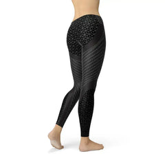 Womens Carbon Fiber Sports Leggings - Femstylo