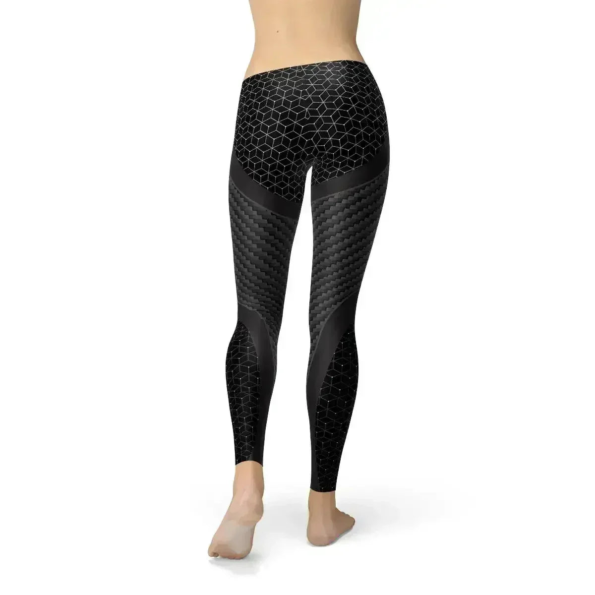 Womens Carbon Fiber Sports Leggings - Femstylo