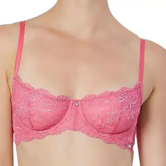 Lace Demi Cup Bra Montelle Intimates Flirt - Femstylo
