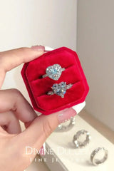 925 Silver Halo Heart Ring - Femstylo