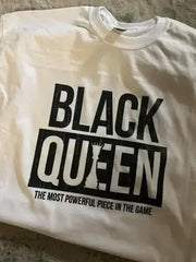 Black Queen T-Shirt | Premium Gildan Unisex Tee, 100% Cotton - Femstylo
