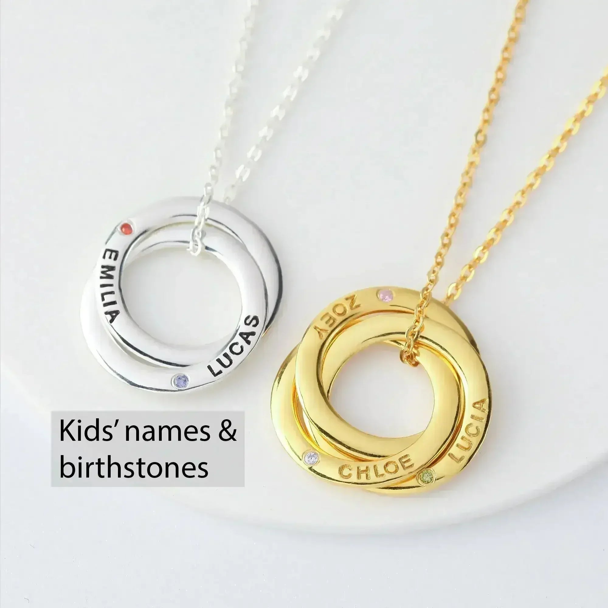 Mother Necklace Birthstone, Custom Mother Necklace, Gift From Daughter - Femstylo