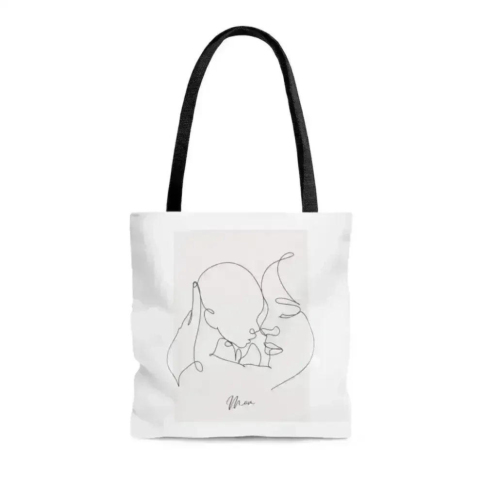 Mom and I Tote Bag - Double-Sided Print Medium Shopper - Femstylo